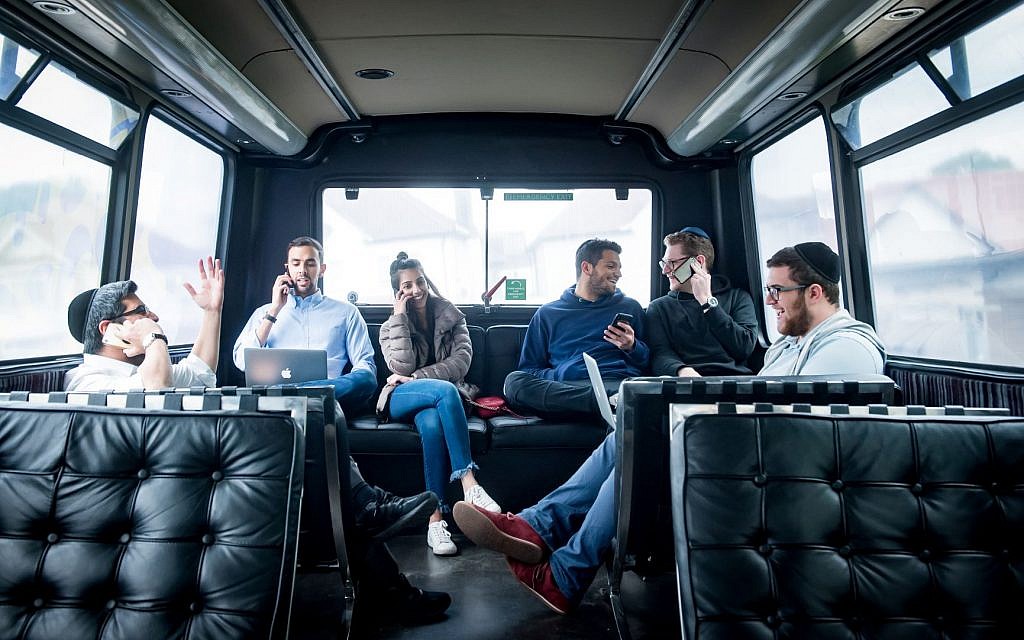 Chazak raised money, setting up camp in a doubledecker, using it as a call centre