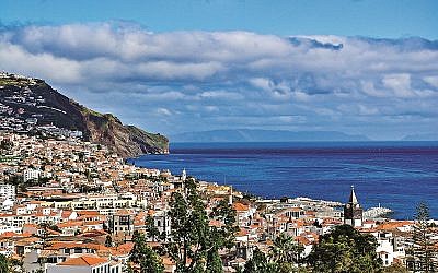 Panoramic view of Funchal, the capital city of Madeira island, Portugal