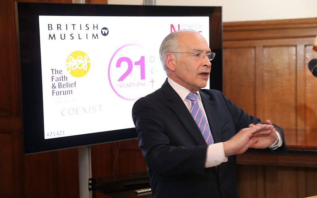 Alastair Stewart at the 21 for 21 Interfaith ceremony (Marc Morris Photography)