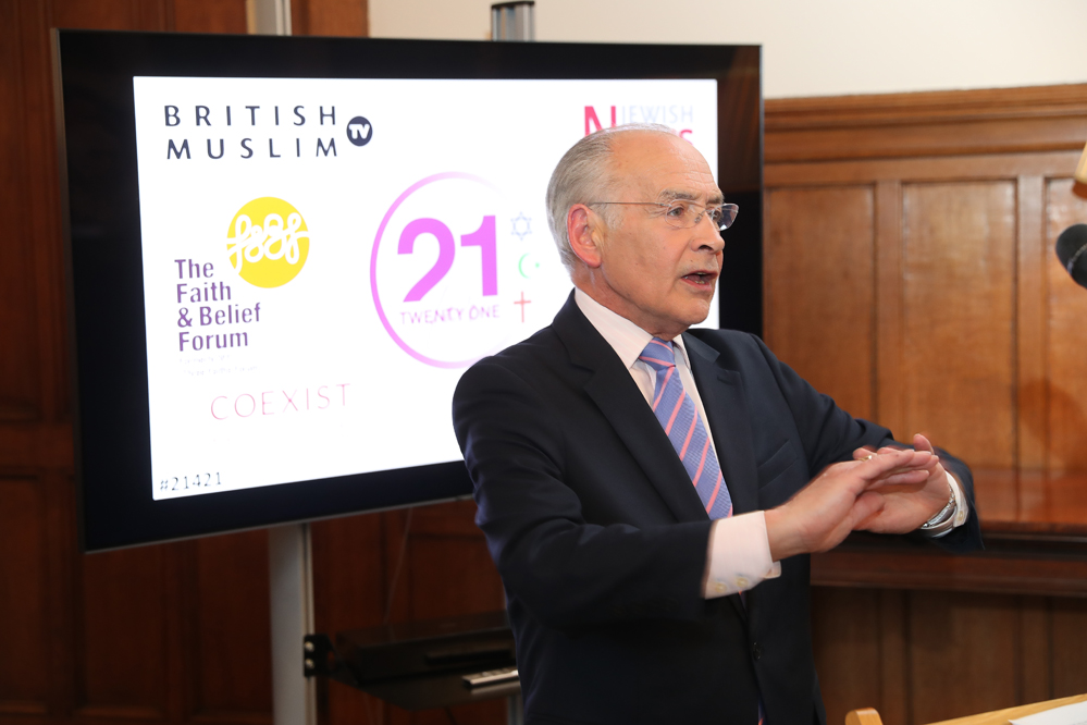 Alastair Stewart at the 21 for 21 Interfaith ceremony (Marc Morris Photography)