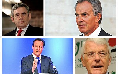 Gordon Brown, Tony Blair, David Cameron and Sir John Major
