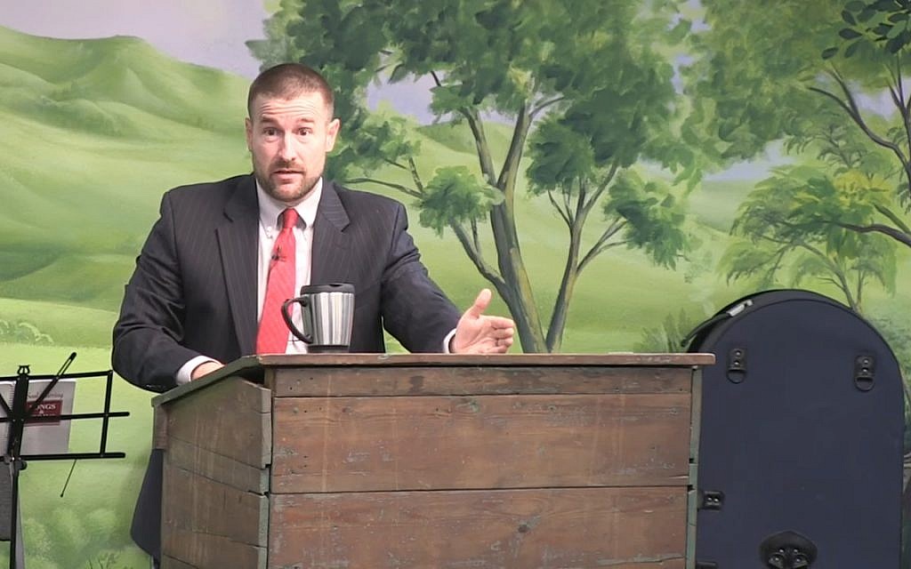 Frame of the video sermon "The Timing of the Rapture" preached by Steven L. Anderson.

(Wikipedia/ sanderson1611  - Steven L. Anderson / Faithful Word Baptist Church (https://www.youtube.com/watch?v=P1ftRFBYTSQ))
