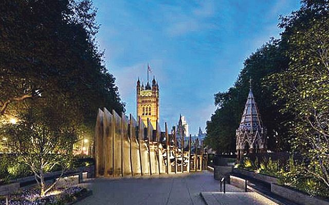 Proposed design of Westminster Holocaust Memorial in Victoria Tower Gardens