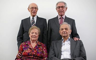 Clockwise, from top row: George Hans Vulkan, Ernest Simon, Walter Kammerling and Ruzena Levy, at the Jewish Museum (Photo credit: Yui Mok/PA Wire)