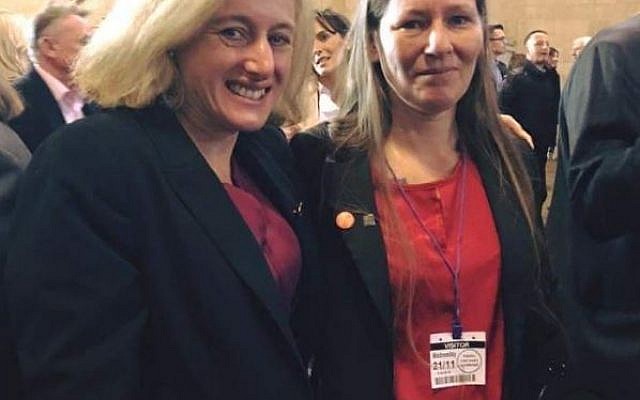 Cllr Rachel Abbotts, with Ruth George, MP for High Peak

(Credit: Twitter)