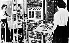 A Colossus Mark 2 codebreaking computer, 1943. (The National Archives (United Kingdom)/Wikipedia)