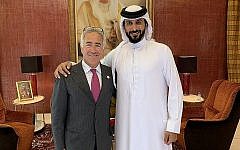 Sylvan Adams with Sheikh Nasser Sylvan Adams with Sheikh Nasser