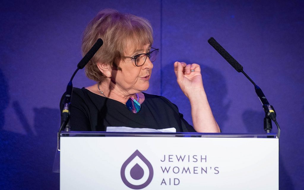 Dame Margaret Hodge, Labour MP for Barking, was the keynote speaker at the inaugural fundraising dinner for Jewish Women's Aid