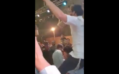 Screenshot shows Jewish people dancing at the wedding (https://www.youtube.com/watch?v=Ys_XUhj49sA)