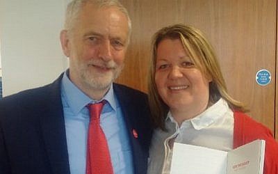 Lisa Forbes with Jeremy Corbyn