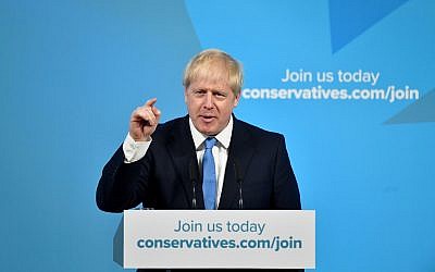 Boris Johnson speaks after being announced as the  new Conservative party leader. Photo credit: Dominic Lipinski/PA Wire