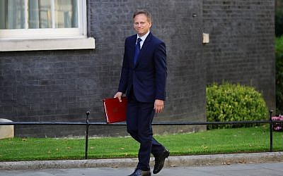 Grant Shapps arrives for a cabinet meeting at 10 Downing Street.