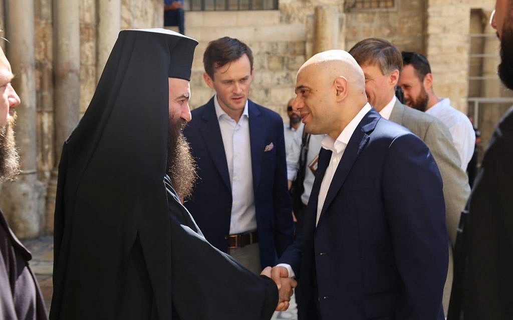 Sajid Javid meets Christian leaders in Jerusalem