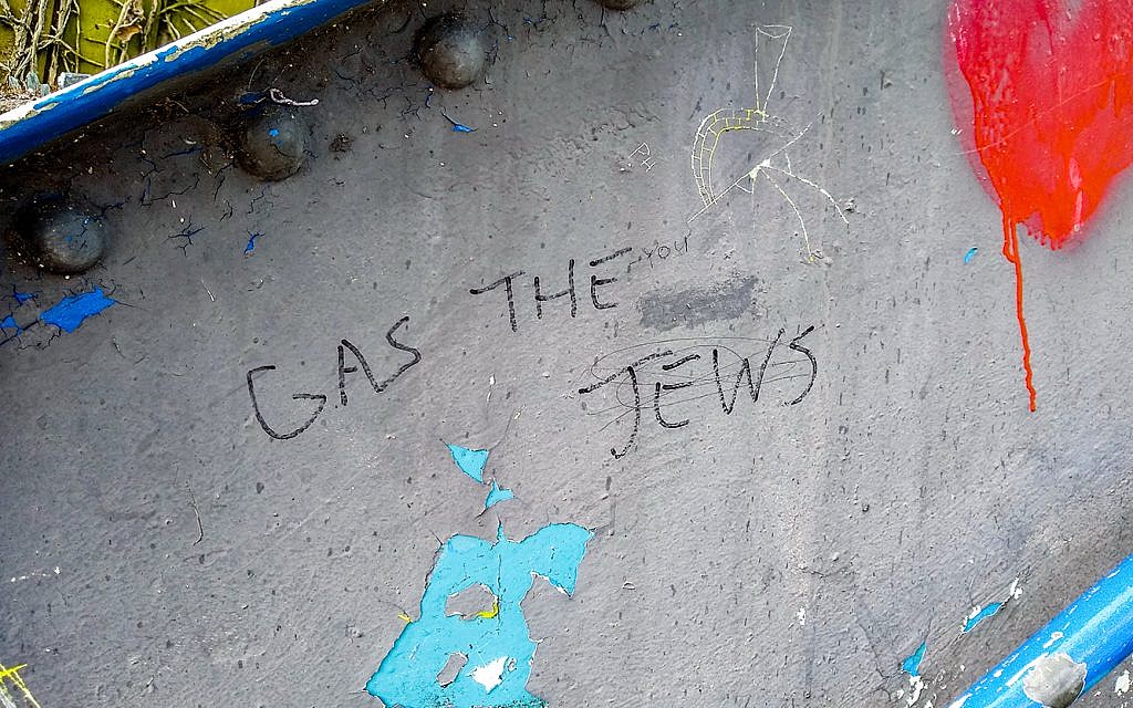 Gas the Jews daubed this year