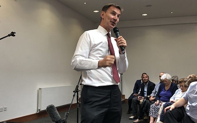 Jeremy Hunt at Finchley United Synagogue