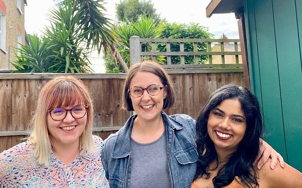 New Moishe House in Clapham will be run by three residents, L-R: Emily Zinkin, Livia Frankish, Neetu Puranikmath.
