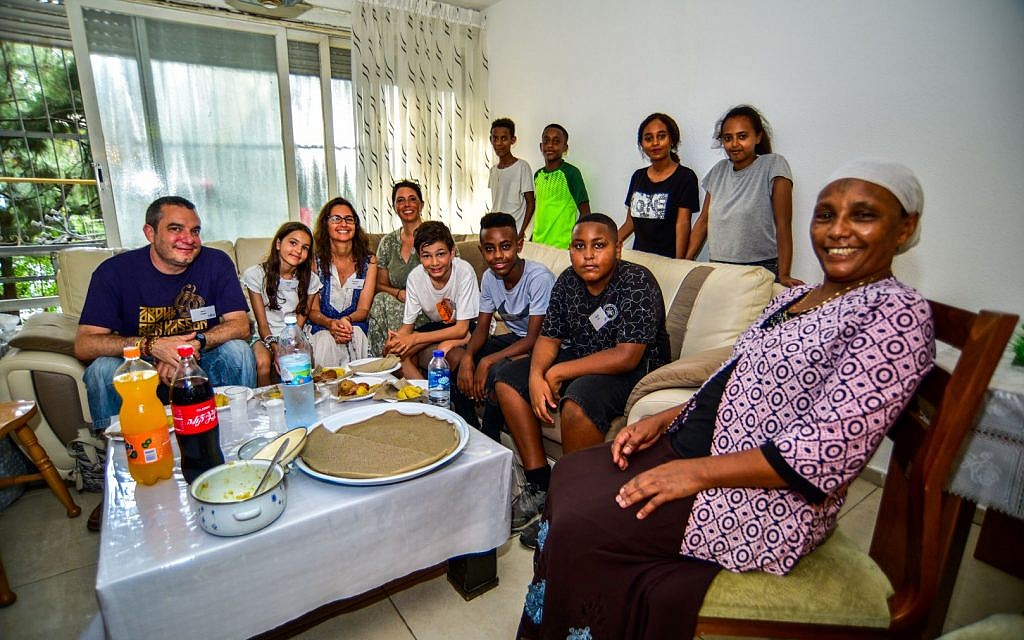 British and Ethiopian-Israeli participants together on the UJIA’s Bar Bat Mitzvah Programme (EBBM)  (Photo credit: Neil Mercer)