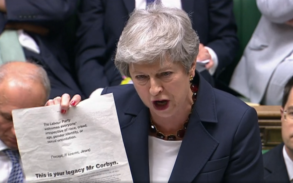 Theresa May at PMQs