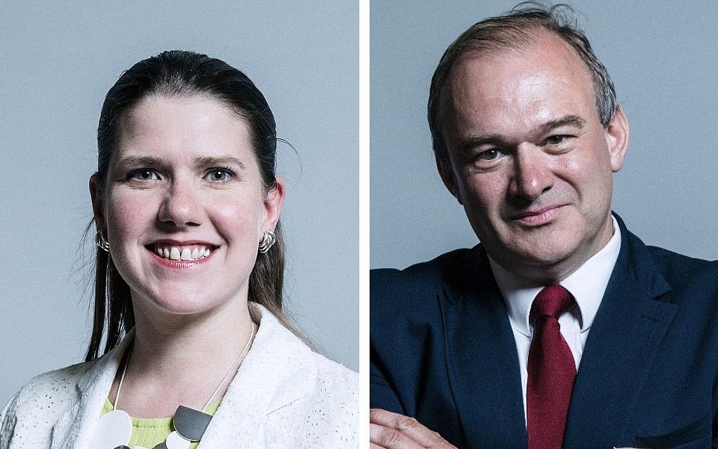 Lib Dem Leadership candidates Jo Swinson and Ed Davey