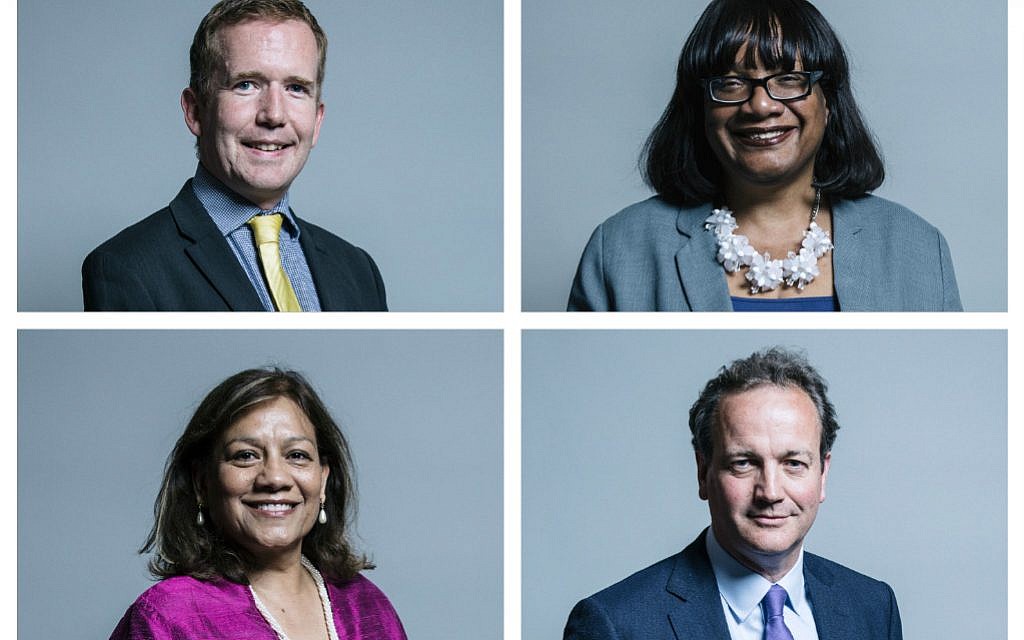Stuart McDonald, Diane Abbott, Valerie Vaz,and Nick Hurd