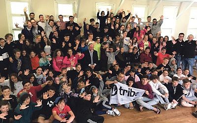 Children in Year 7 participating to Tribe’s Camp Barak had the honour of meeting Chief Rabbi Ephraim Mirvis who visited the camp site in Scotland.
