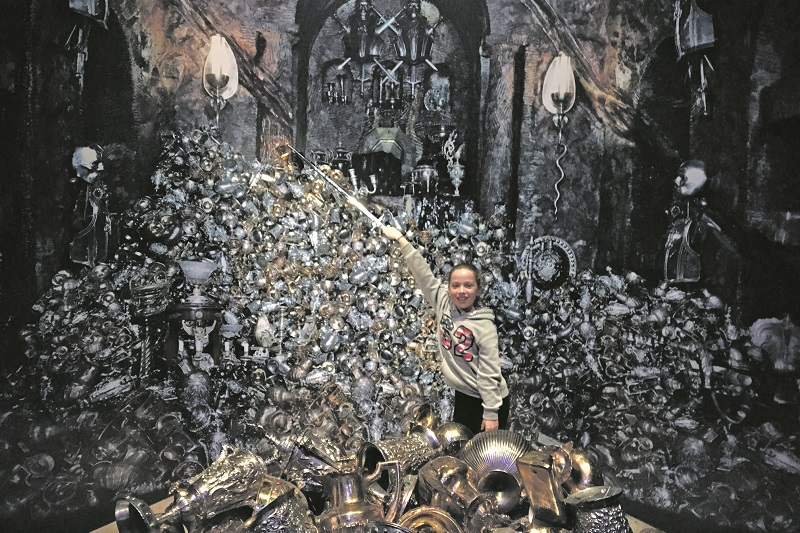 Money, money, money! Inside Bellatrix Lestrange's vault at Gringotts Wizarding Bank, the latest addition to Warner Bros. Studio Tour: The Making of Harry Potter Money, money, money! Inside Bellatrix Lestrange's vault at Gringotts Wizarding Bank, the latest addition to Warner Bros. Studio Tour: The Making of Harry Potter