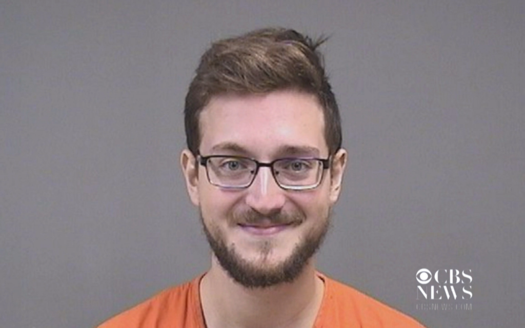 James Reardon Jr, (Screenshot from video on CBS (https://www.cbsnews.com/news/james-reardon-jr-ohio-white-nationalist-arrested-for-threatening-jewish-community-center-in-youngstown/))