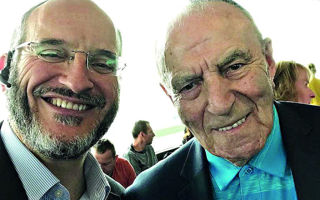 Rabbi Schiff with Leslie Kleinman