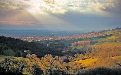 A sweeping view of the Cotswolds