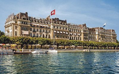 The magnificent Grand Hotel-National overlooking Lake Luscerne