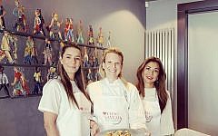Amit Fraser, executive director of Migdal Ohr UK with celebrity chef Lisa Roukin and host Mimi Benisty. Credit: Jessica Benisty
