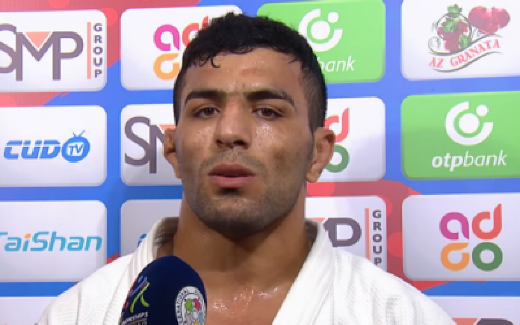 Iranian Judoka Saeid Mollaei (Screenshot via Times of Israel)