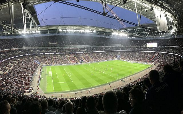 Wembley Stadium, 2018 (Credit: Kallerna, Wikimedia Commons, www.commons.wikimedia.org/w/index.php?curid=69456571)