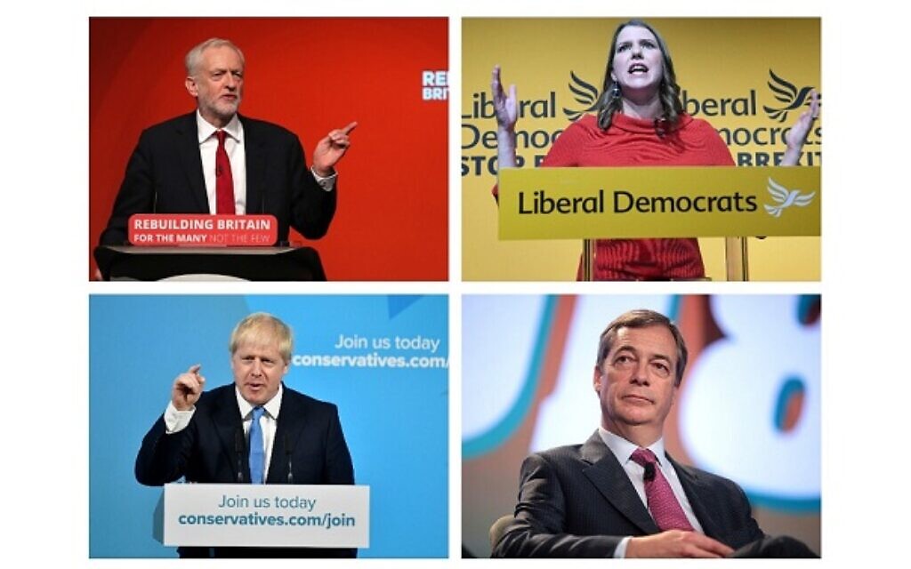 Jeremy Corbyn, Jo Swinson, Boris Johnson and Nigel Farage are looking to sway the community's votes, on issues of Brexit and antisemitism. But who gets your support?
