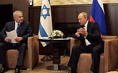 Benjamin Netanyahu with Russia's president Putin.
Photo credit: @netanyahu on Twitter Benjamin Netanyahu with Russia's president Putin.
Photo credit: @netanyahu on Twitter