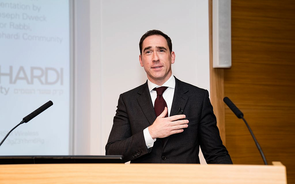 Rabbi Joseph Dweck at the event in central London (Credit: MART Photography - Tammy Kazhdan)
