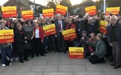 Ross Houston, centre, with local Labour Party members after his selection Ross Houston, centre, with local Labour Party members after his selection