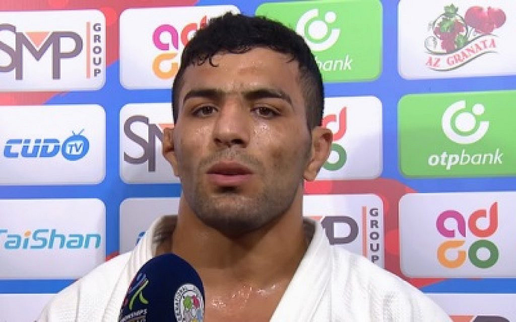 Judoka Saeid Mollaei (Screenshot via Times of Israel)