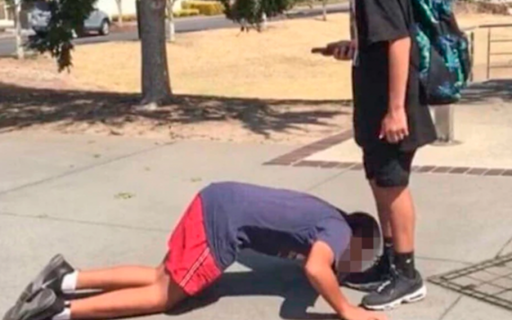 Photo of the alleged incident circulated on social media (Credit: Twitter)