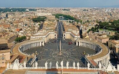 St. Peter's Square from the top of Michelangelo's dome