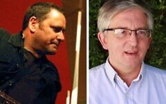 Gilad Atzmon, left, Rev Stephen Sizer