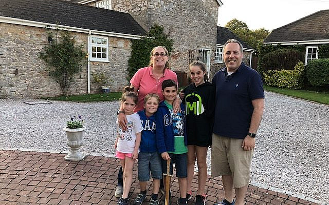 Sivan Hermon, 11, from Elstree, has so far raised more than £1,300 for the Israel Pulmonary Hypertension Association, after swimming 390 lengths over four weeks. Here she is pictured with her family