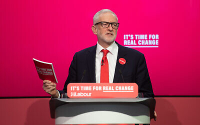 Labour Party leader Jeremy Corbyn during the launch of his party's manifesto in Birmingham. PA Photo. Picture date: Thursday November 21, 2019. (Photo credit: Joe Giddens/PA Wire