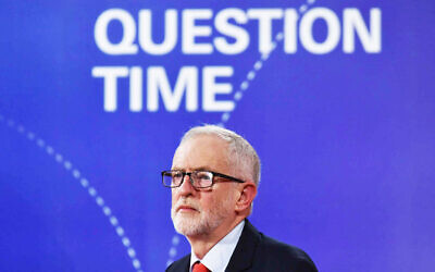 Labour Party leader Jeremy Corbyn during the BBC Question Time Leaders' Special (Photo credit: Jeff Overs/PA Wire)