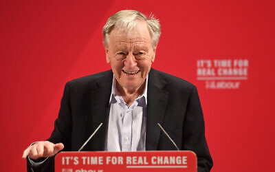 Lord Dubs speaking at the launch of the Labour Party race and faith manifesto at the Bernie Grant Arts Centre, north London.