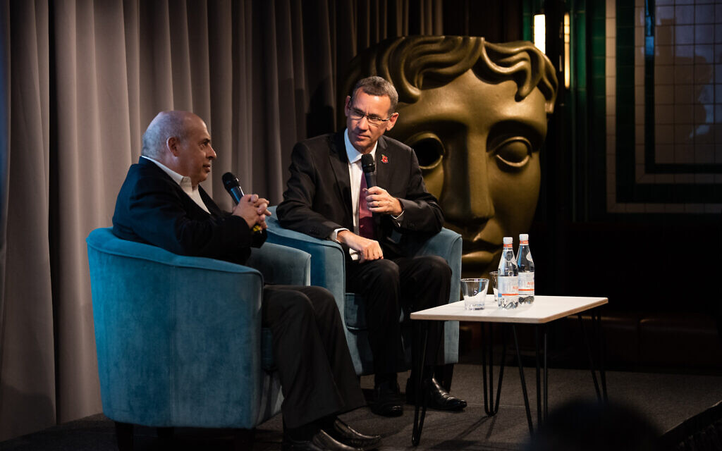 Natan Sharansky, the film's protagonist (L) in conversation with Mark Regev, Israel's Ambassador to the United Kingdom (R) at BAFTA. (C) Blake Ezra Photography 2019