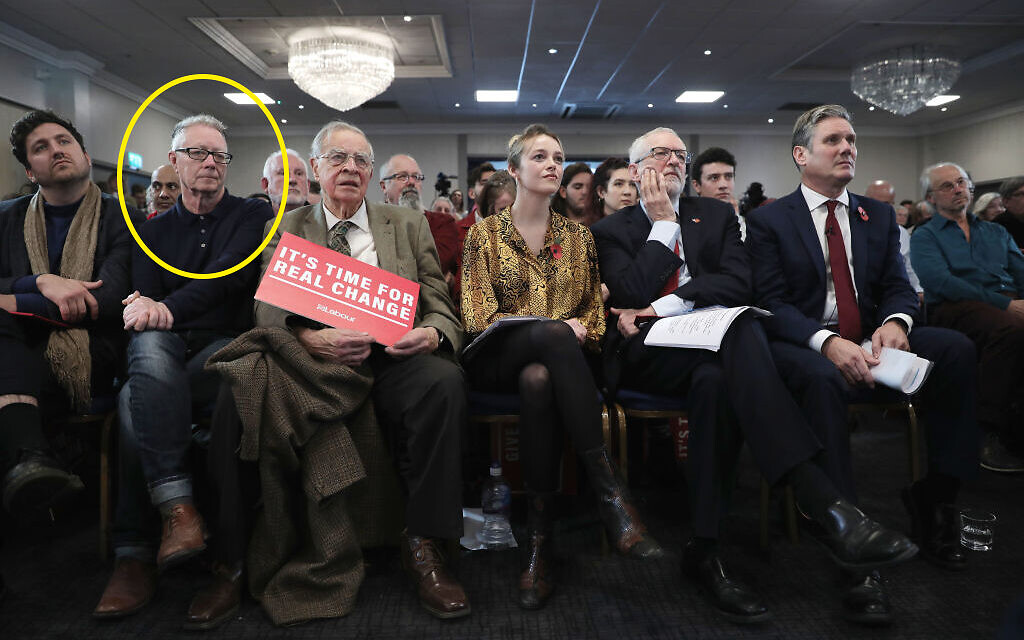 Labour Leader Jeremy Corbyn Delivers Brexit Speech in Harlow, with Brett Hawksbee circled in the front row. 
 (Photo by Dan Kitwood/Getty Images)