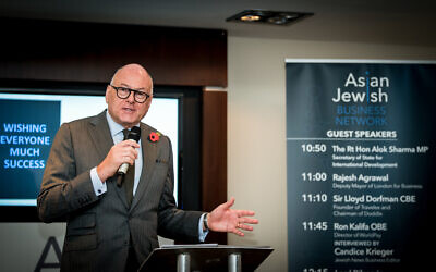 Sir Lloyd Dorfman, founder of foreign exchange business Travelex at the Asian-Jewish Business Network
