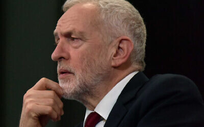 Jeremy Corbyn. (Photo credit: Jeff Overs/BBC/PA Wire via Jewish News)