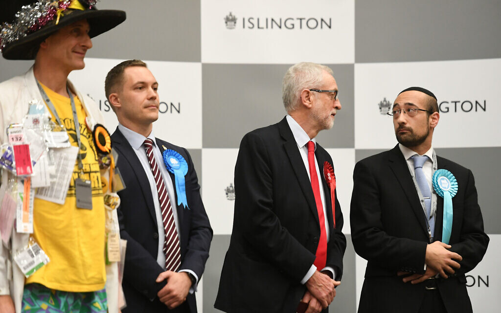 Labour leader Jeremy Corbyn speaks after the results was given at Sobell Leisure Centre for the Islington North constituency for the 2019 General Election. PA Photo. Picture date: Friday December 13, 2019. See PA story POLITICS Election. Photo credit should read: Joe Giddens/PA Wire